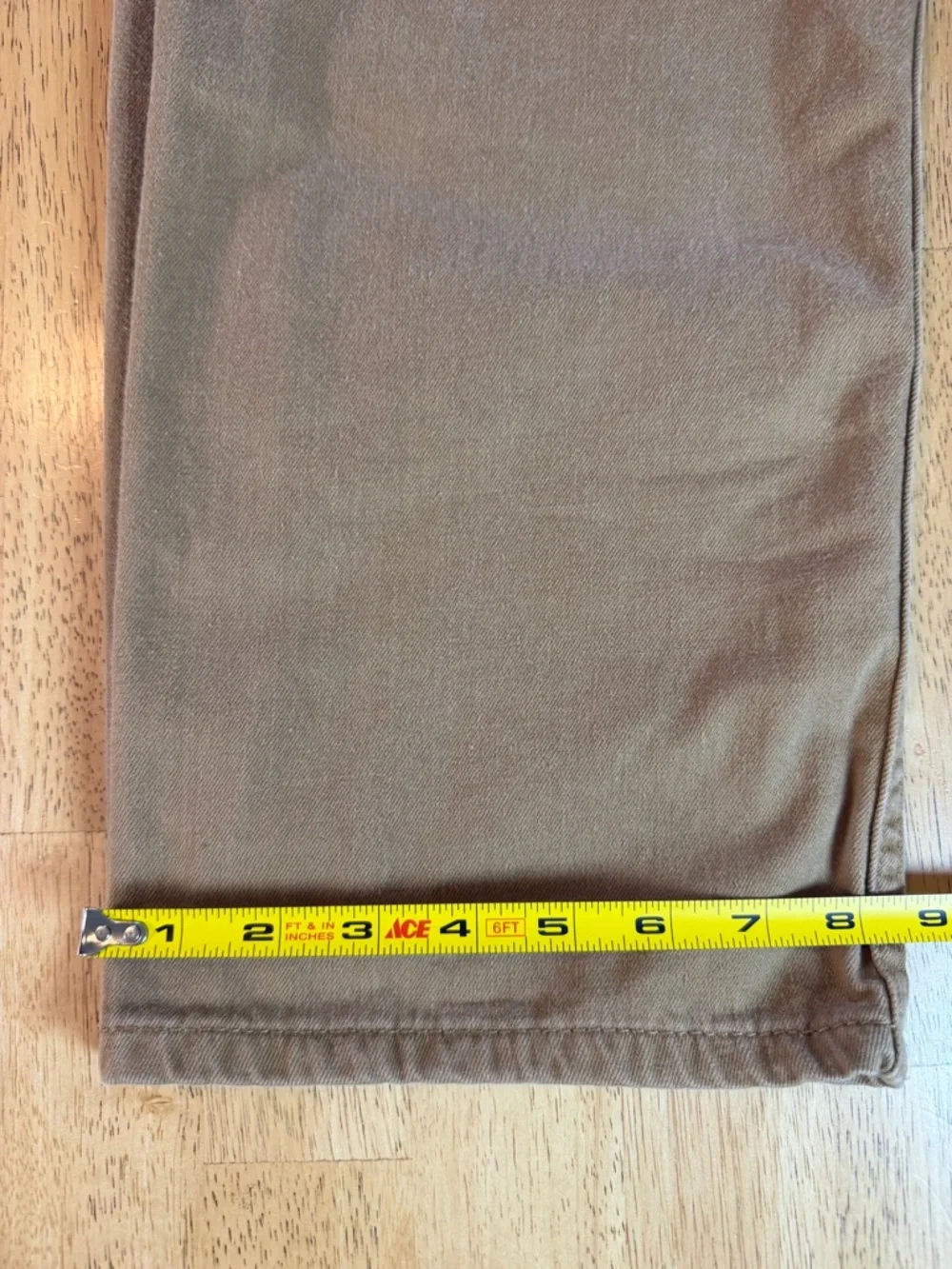 Levis 505 Mens Jeans 36x30 Regular Fit Straight Leg Jeans Coyote Brown